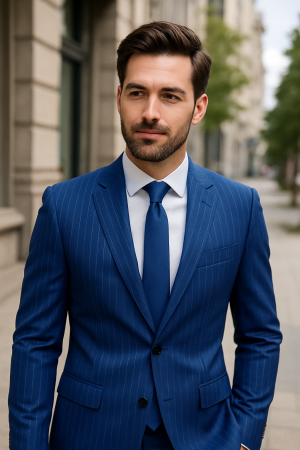 Barone striped French blue